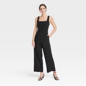 a new day Black Sleeveless Jumpsuit